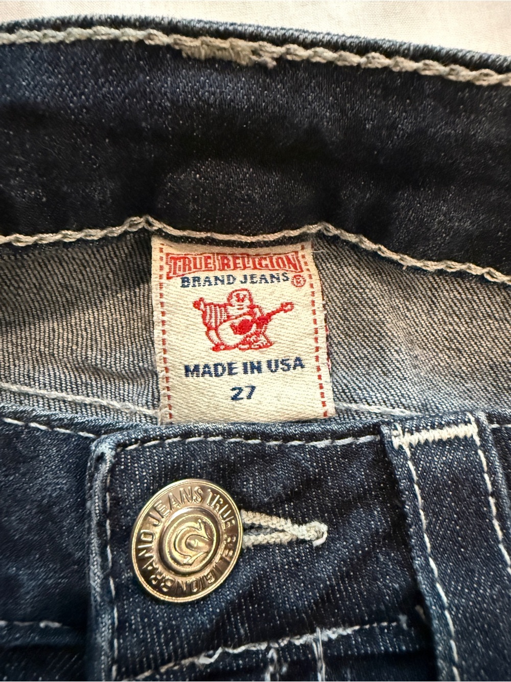 True Religion Women’s Size 27 Dark Blue Skinny Jeans - Picture 5 of 8